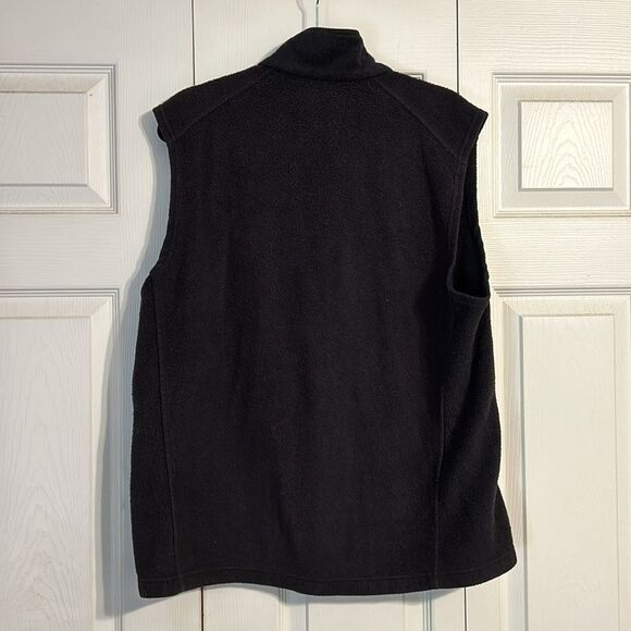 COLUMBIA Men's Size Large Black Fleece Vest Pockets Sleeveless Full Zip - Picture 6 of 6